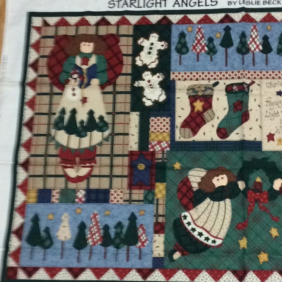 Vintage Starlight Angels Wall Quilt - Picture 1 of 6